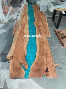 Glossy Epoxy Table Top Resin Table Walnut Custom Order For Bar Counter Top - Picture 1 of 1