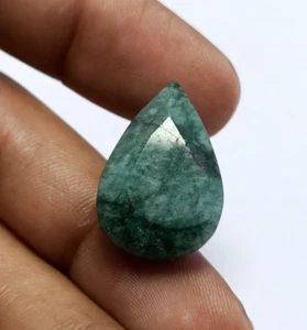 Natürlicher Smaragd Birne Facettschliff 1 Stück 18 Karat 16x24 mm Edelstein - Bild 1 von 6