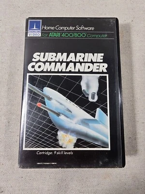 Atari 400/800 Computer Submarine Commander Video Game Thorn EMI Video  w/Manual  - Image 1 of 4