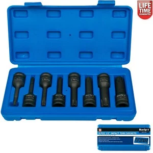BlueSpot 8pc Impact Torx Bit 1/2" Drive Socket Set T30 - T80 01506 - Picture 1 of 2