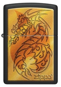 GENUINE ZIPPO WINDPROOF LIGHTER (97364) MEDIEVAL MYTHOLOGICAL DRAGON DESIGN - Bild 1 von 2
