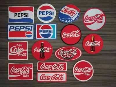 Patch Pepsi CoCA CoLA Coke  Soda Embroidered Iron or Sew on Coat Jacket bag hat - Image 1 of 4
