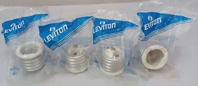 4pcs Leviton Mogul to Medium Lamp Light Socket Adapter Reducer 00-08681    -W - Image 1 of 4
