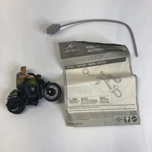 Jurassic World Rip Run Dinos Owen & Motorcycle Figure Chris Pratt w instructions - Picture 1 of 10