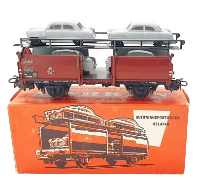 Marklin HO 1:87 DB "4x FORD 12M" CAR TRANSPORTER WAGON #4613 NMIB`70 RARE! - Image 1 of 4