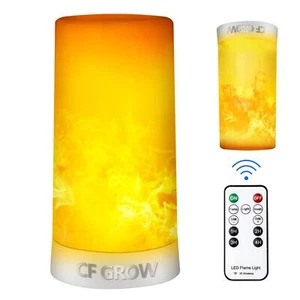 Led Flame Effect Lightusb Rechargeable Outdoor Flame Table Lamp Waterproof Dimma - Picture 1 of 9