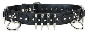 Real Bullet Bondage Belt Nickel Shell Nickel Tip Punk Goth Rockabilly Deathrock  - Picture 1 of 1