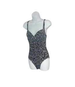 COLECCIÓN M&S SECRETO TRAJE DE BAÑO ADELGAZANTE DELANTERO RETORCIDO SUMERGIDO NEGRO MEZCLA - Imagen 1 de 4