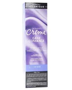 L'OREAL Excellence Creme Gray Coverage Haircolor/6 Light Brown 1.74 oz (2 Pack) - Picture 1 of 1