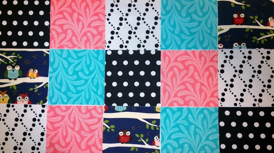 40 5" Quilting Fabric Sqs  Owls Pack ! BUY IT NOW!!!  NEw Owl Print !! - Image 1 of 1