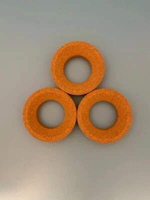 3x Anel de suporte de cortiça de laboratório 110mm x 60mm para frascos de 100-1000mL pacote com TRÊS - Imagem 1 de 4