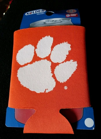 New NCAA Clemson Tigers Can Holder Cooler Koozie Officially Licensed Free S&H Cover