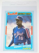 1989 FLEER BASEBALL'S EXCITING STARS DWIGHT GOODEN CARD #15