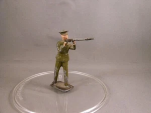 Vtg Britains LTD WW2 WWII British Lead Soldier Standing w/ Rifle Figure - Picture 1 of 7