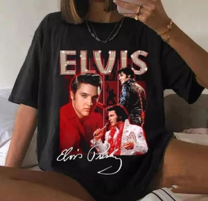 Vintage Elvis Presley T-shirt, King Of Music Rock Tee Gift for Women and Men - Picture 1 of 2