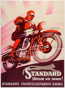 cafe racers Vintage Print Poster advert 36" x 24" motorbike photo painting art - Picture 1 of 6