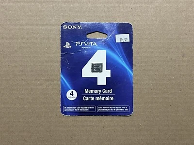 Official SONY PlayStation PS Vita 4GB Memory Card Factory Sealed OEM - Image 1 of 2