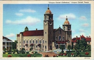 Corpus Christi Cathedral Corpus Christi Texas Postcard OB-H1554 Unposted - Imagen 1 de 2