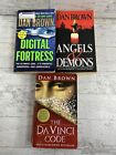 Lot of 3 Dan Brown: The Da Vinci Code, Angels & Demons, Digital Fortress