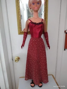 Dancing Red Dress for My size 36"/38" Barbie . - Picture 1 of 21
