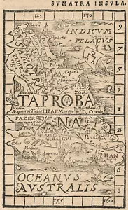 Antique Map "Sumatra Insula" S. Munster, 1572 - Picture 1 of 2