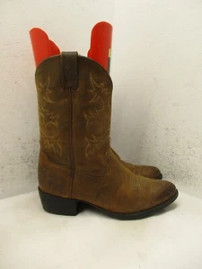 Ariat Brown Leather Western Cowboy Boots Style 10001825 Kids Size 2.5 - Picture 1 of 13