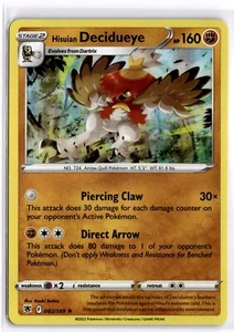 Pokemon TCG Hisuian Decidueye Sword & Shield - Astral Radiance 082/189 Holo Rare - Picture 1 of 1