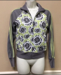 Chaqueta Derek Heart Track Estilo Verde Gris Tie Dye Con Paz Talla S Nueva Con Etiquetas - Imagen 1 de 6
