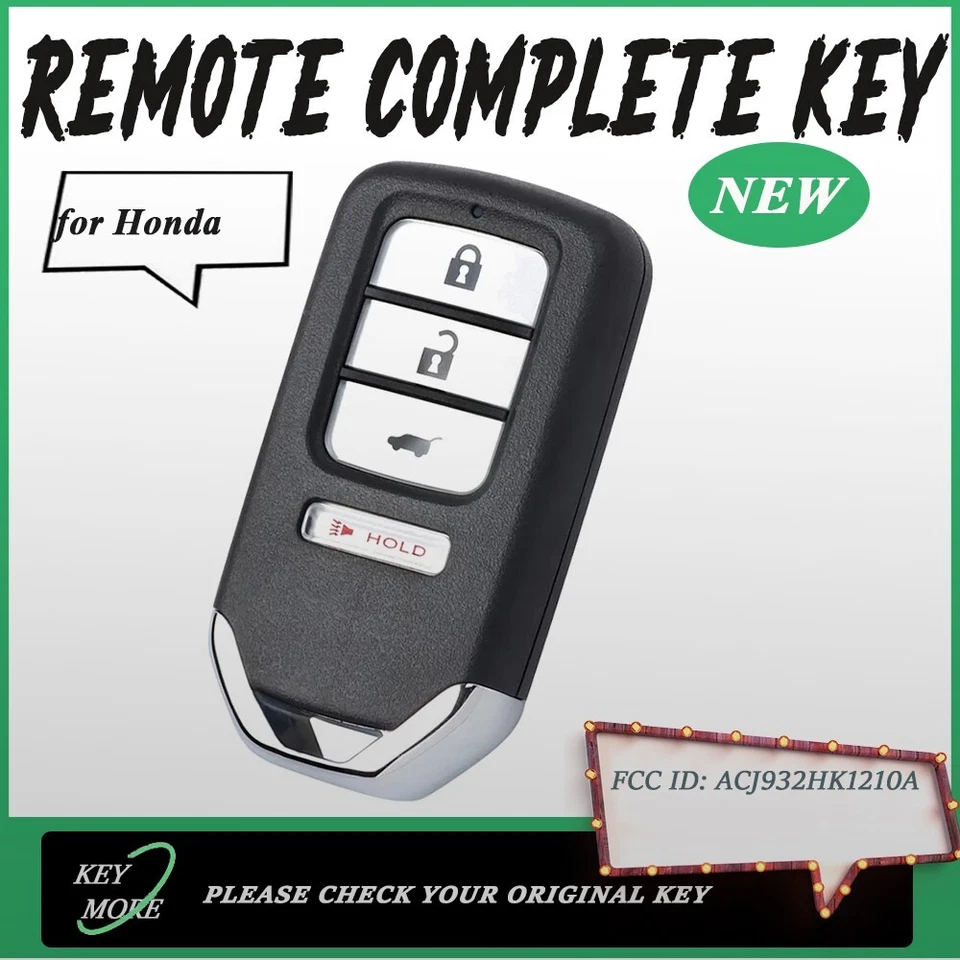 NUEVA LLAVE TRANSMISORA DESBLOQUEADA PARA HONDA CR-V EX CAR FOB 2015 2016 72147-T0A -A11 Foto 1 de 4