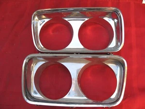 1965 Chrysler Imperial Front Headlight Bezels RT & LT Pair - Picture 1 of 10