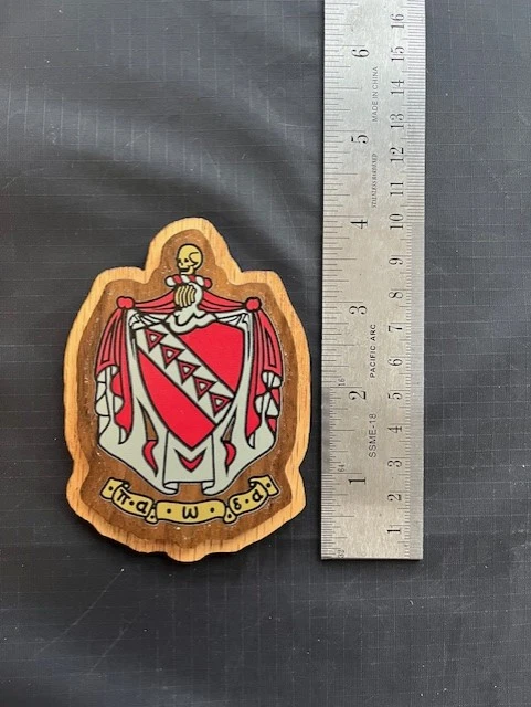 Tau Kappa Epsilon Double Raised Wood Crest Shield NEW, LICENSED - Image 1 of 1