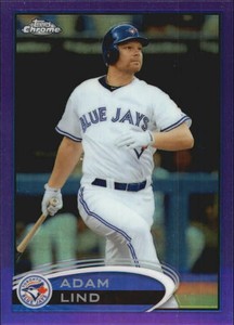 2012 Topps Chrome Purple Refractors #105 Adam Lind BLUE JAYS  R33844  