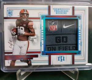 2023 Panini National Treasures Cedric Tillman Cleveland Browns Rookie Relic #1/1 - Bild 1 von 4
