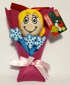 Dr. Seuss Cómo el Grinch Robó Navidad Cindy Lou Who 10" Ramo de Peluche Rosa - Imagen 1 de 6
