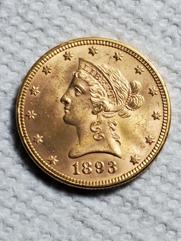 1893 $10 Liberty Gold Eagle - you grade you save Cover