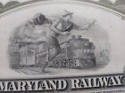 52 Shares Stock Certificate For Western Maryland Railway Company 1959