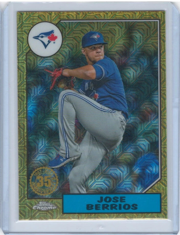 2022 Topps 87 throwback 35th Mojo Jose Berrios Toronto Blue Jays T87C2-96 - Image 1 of 1