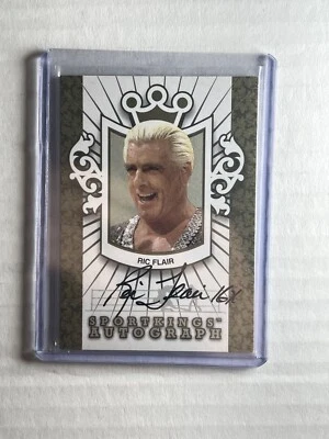 RARO AUTÓGRAFO RIC FLAIR DORADO #/10 de 2013 ITG Sportkings WWE AEW SSP Foto 1 de 2