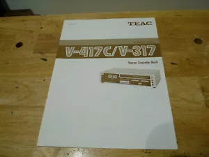 Teac V-407C V-307 Original Owner's Manual - Picture 1 of 4