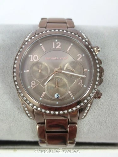 Michael Kors Blair Chronograph Brown Stainless Steel Ladies Watch MK6764