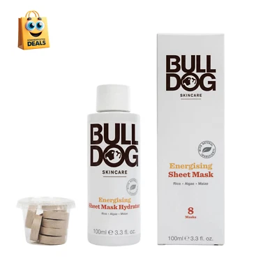 Bulldog Skincare Energizing Bamboo Tuchmaske für Männer 100 ml
