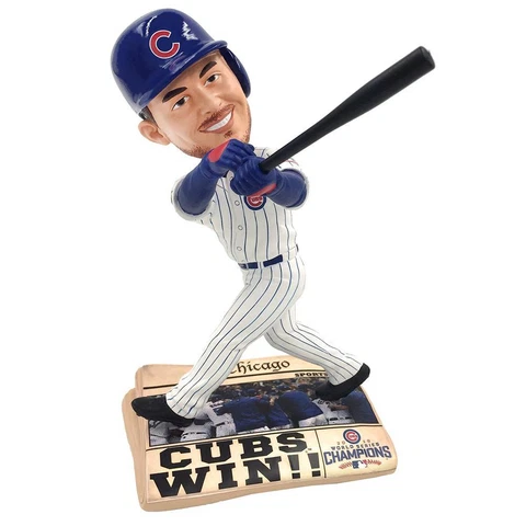 Kris Bryant Chicago Cubs 2016 World Series Newspaper Base Bobblehead MLB Cover