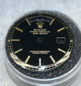 Rolex Herren NonQuick President Custom schwarzes Zifferblatt Gold Stick Marker Modell 1803 - Bild 1 von 4