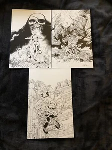 Lotto di 3 numeri Skybound X - 3 varianti di copertina del numero #2 in bianco e nero RARI! - Foto 1 di 10