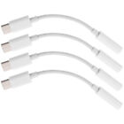  4 Pc Male to Headset Adapter Headphone Auxiliary Audio Cable Earphone