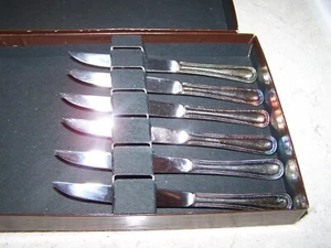 Vintage Silver plate Knives in Original Box Japan 6pc Set - Picture 1 of 2