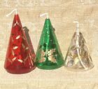 Gorham Christmas Tree Oil Lamps Set Of 3 Sizes (5? 6? 7?) Hand-Painted Gift