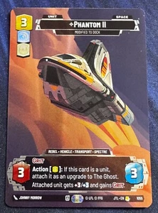 Star Wars Unlimited Jump To Lightspeed Prestige Phantom II FOIL #1055 - Picture 1 of 2