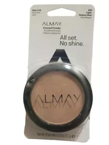New Almay Pressed Powder Light Medium 200 Hypoallergenic No Shine - Picture 1 of 3