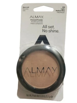New Almay Pressed Powder Light Medium 200 Hypoallergenic No Shine  - Image 1 of 3